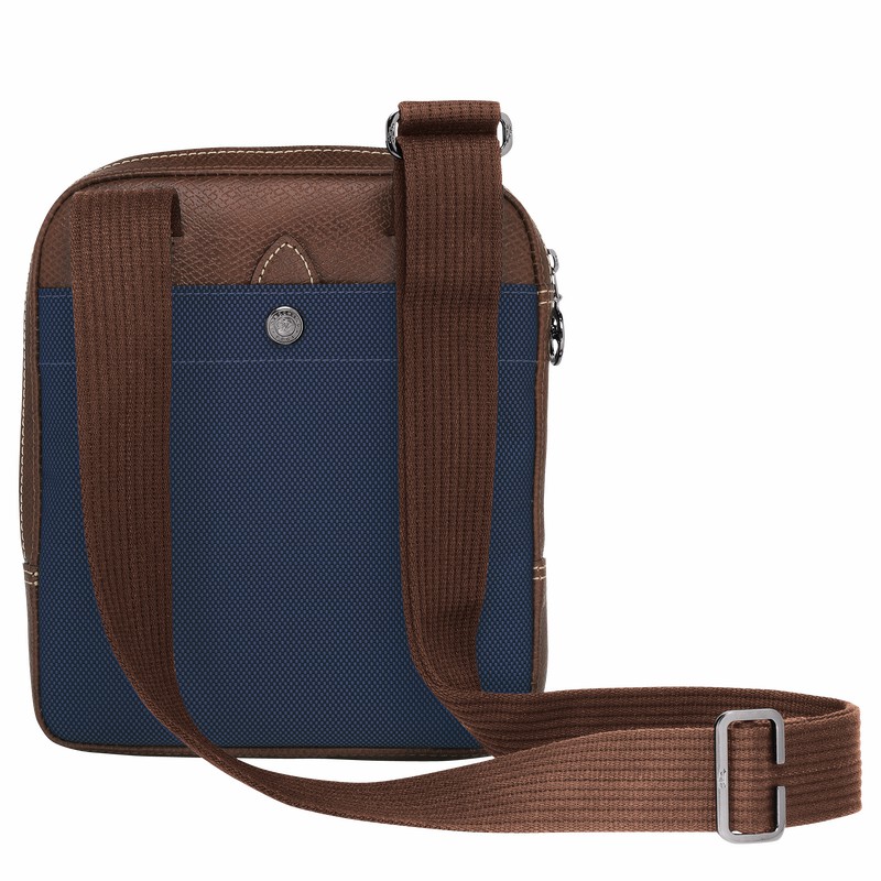 Blue Longchamp Boxford XS Crossbody bag - Recycled canvas UK | L1712080127