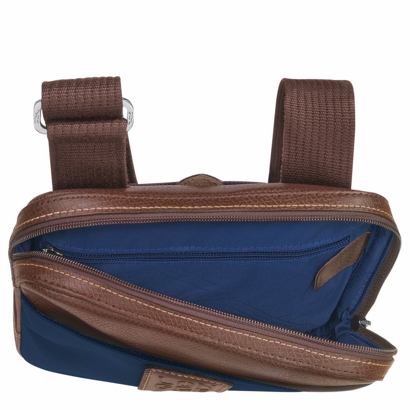 Blue Longchamp Boxford XS Crossbody bag - Recycled canvas UK | L1712080127