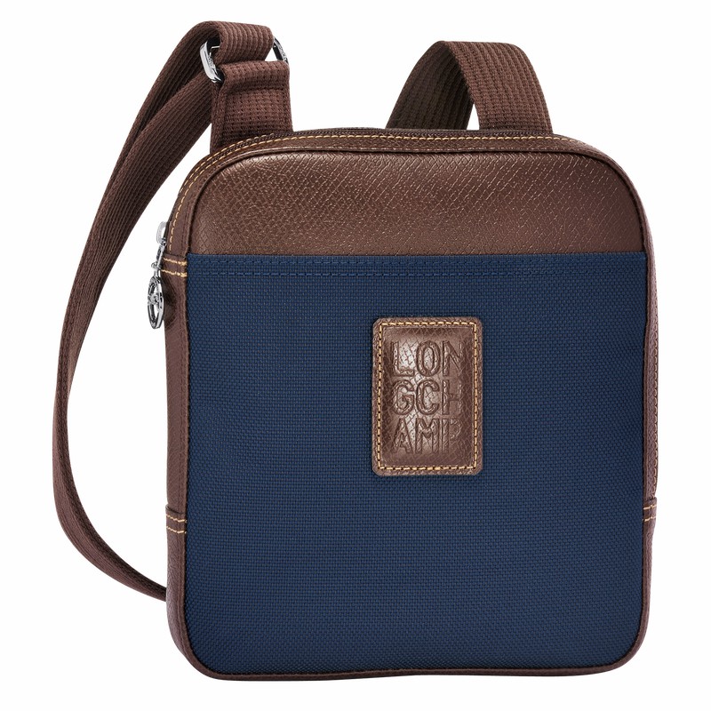 Blue Longchamp Boxford XS Crossbody bag - Recycled canvas UK | L1712080127