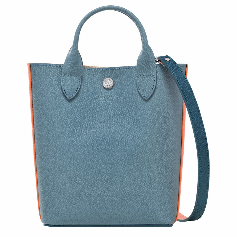 Blue Longchamp ÉPURE XS Tote bag - Leather UK | 10269HFH427