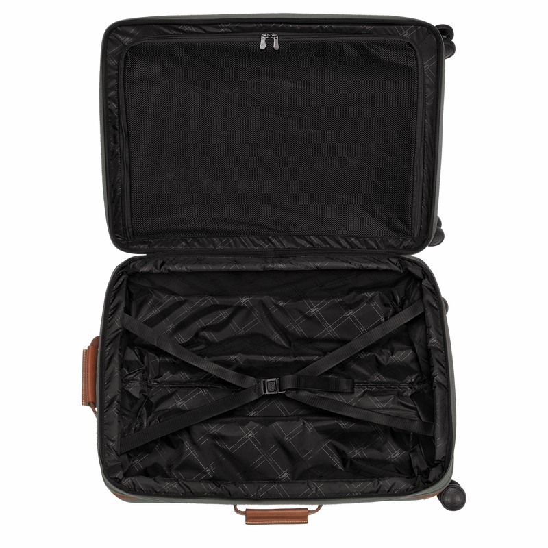 Brown Longchamp Boxford L Suitcase - Recycled canvas UK | 24018080042-