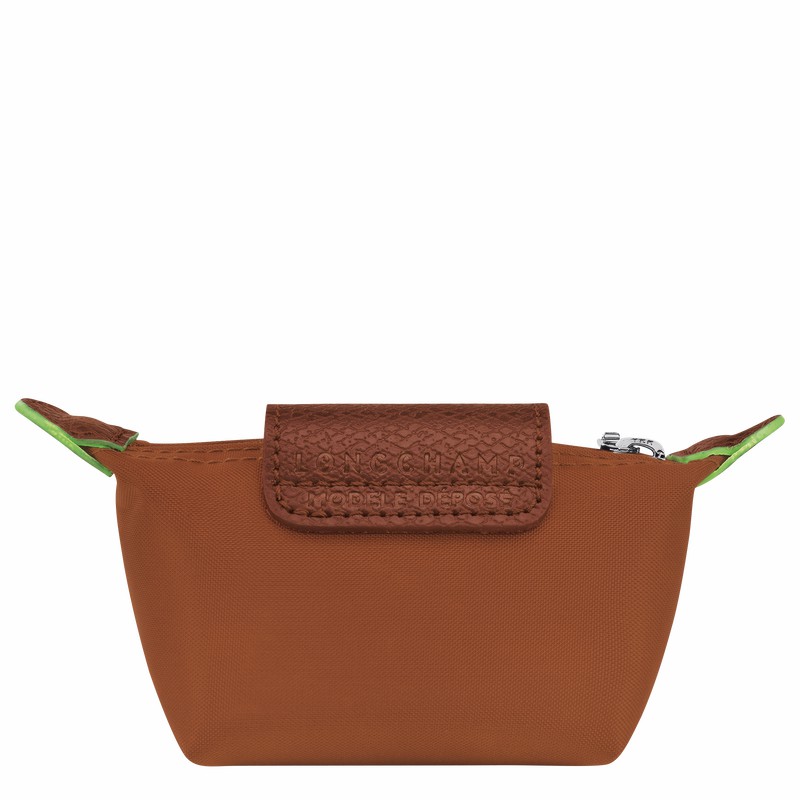 Brown Longchamp Le Pliage Green Coin purse - Recycled canvas UK | 30016919504-