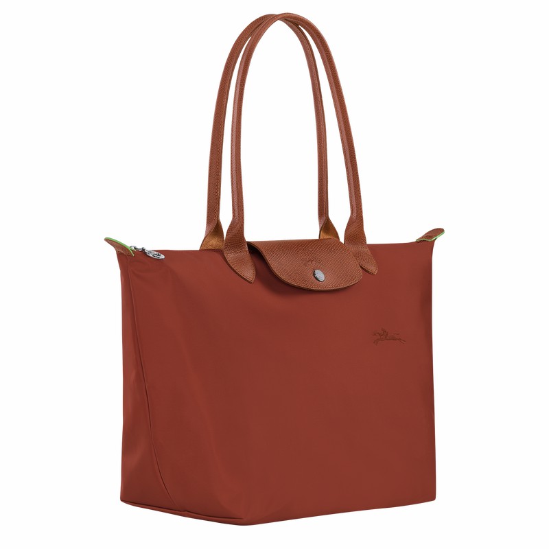 Brown Longchamp Le Pliage Green L Tote bag - Recycled canvas UK | L1899919404