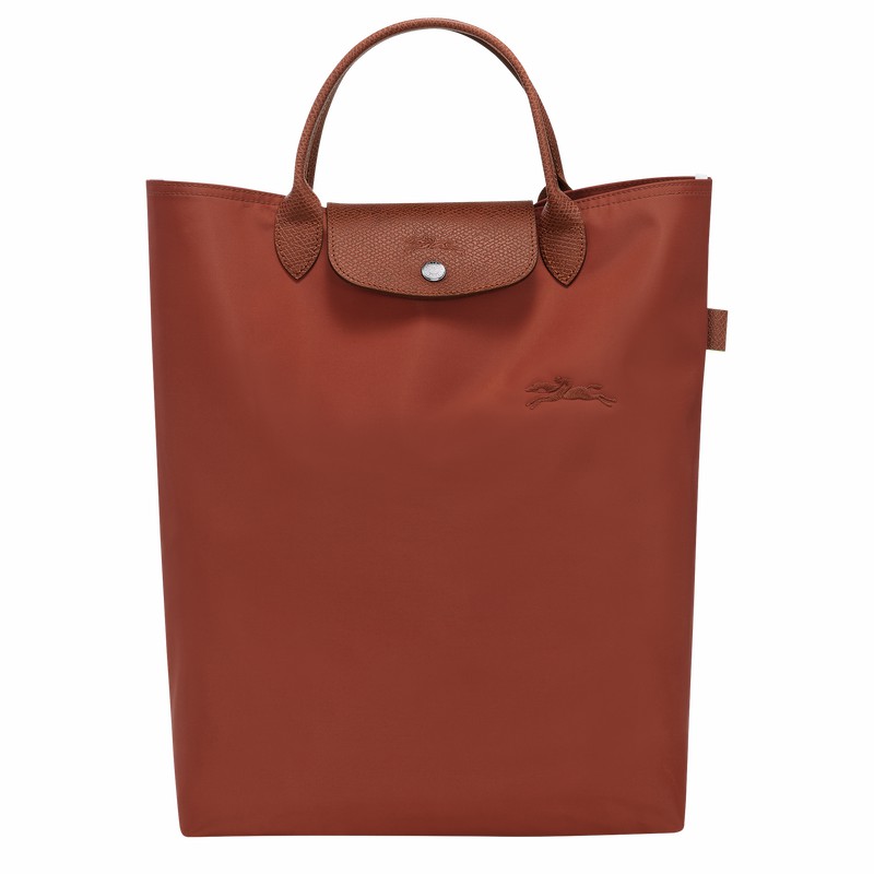 Brown Longchamp Le Pliage Green M Tote bag - Canvas UK | 10168919404-