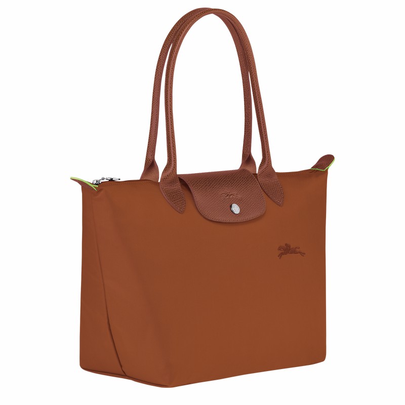 Brown Longchamp Le Pliage Green M Tote bag - Recycled canvas UK | L2605919504