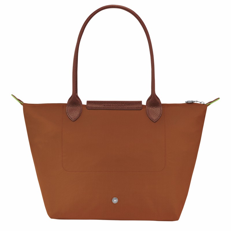 Brown Longchamp Le Pliage Green M Tote bag - Recycled canvas UK | L2605919504