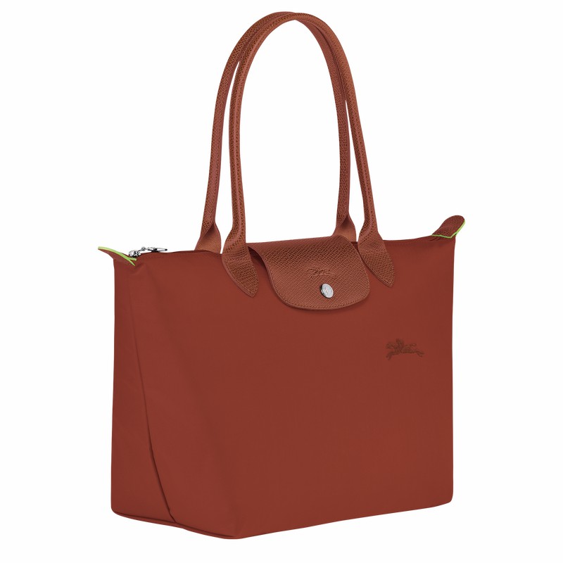 Brown Longchamp Le Pliage Green M Tote bag - Recycled canvas UK | L2605919404