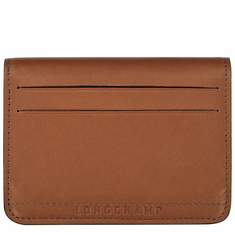 Brown Longchamp Le Pliage Xtra Card holder - Leather UK | 30039987504-