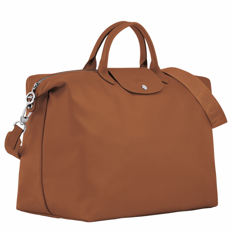 Brown Longchamp Le Pliage Xtra S Travel bag - Leather UK | L1624987504-