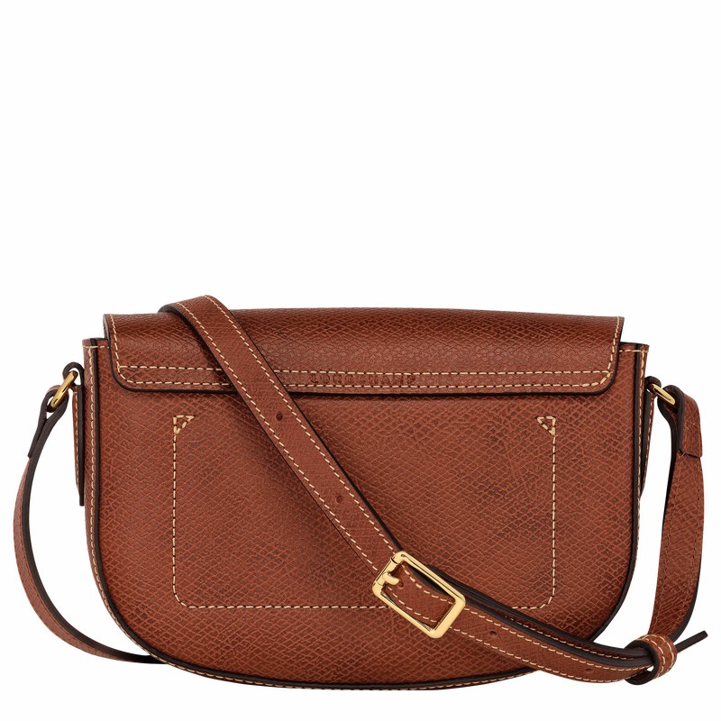 Brown Longchamp ÉPURE S Crossbody bag - Leather UK | 10253HYZ035