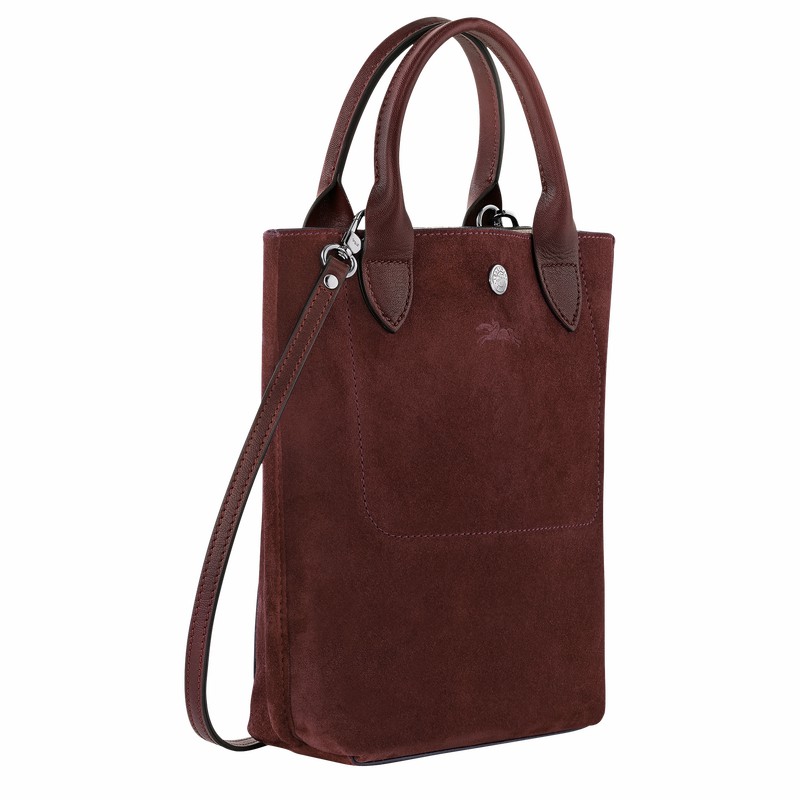 Burgundy Longchamp Cabas XS Tote bag - Leather UK | 10276HFO009