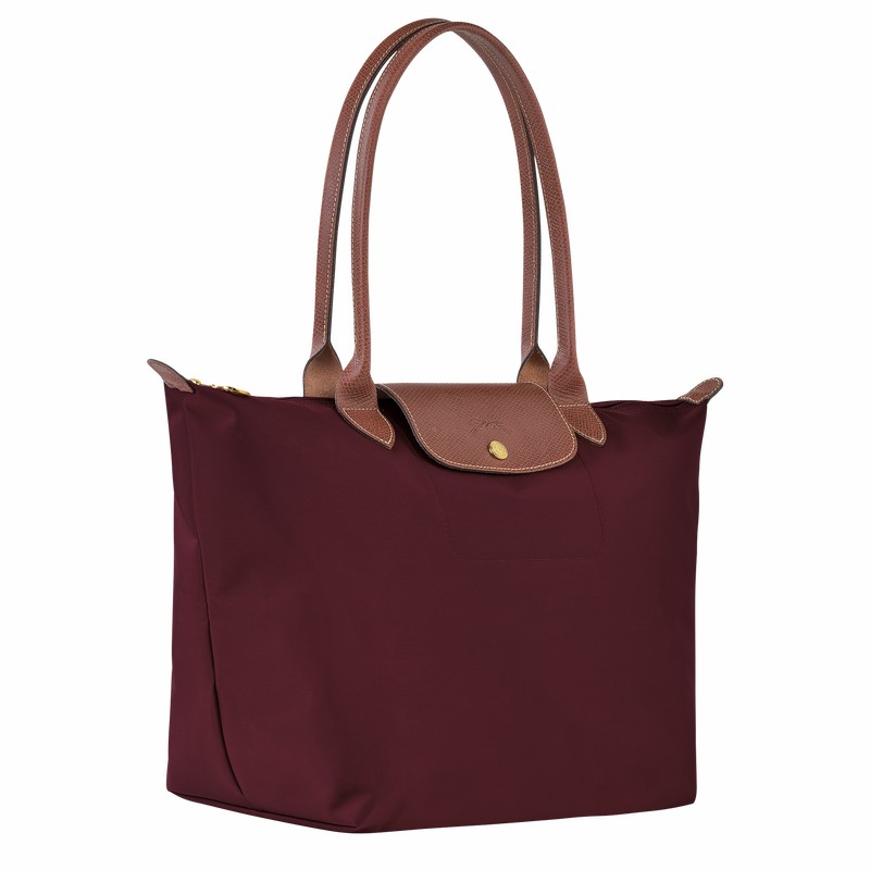 Burgundy Longchamp Le Pliage Original L Tote bag - Recycled canvas UK | L1899089P87