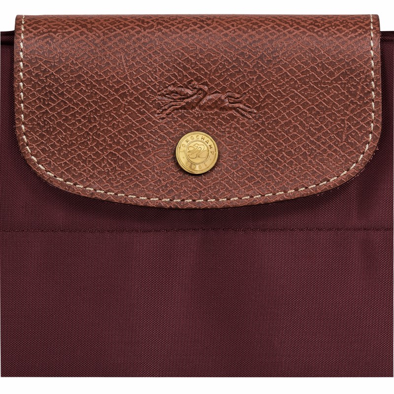 Burgundy Longchamp Le Pliage Original M Tote bag - Canvas UK | 10168089P87