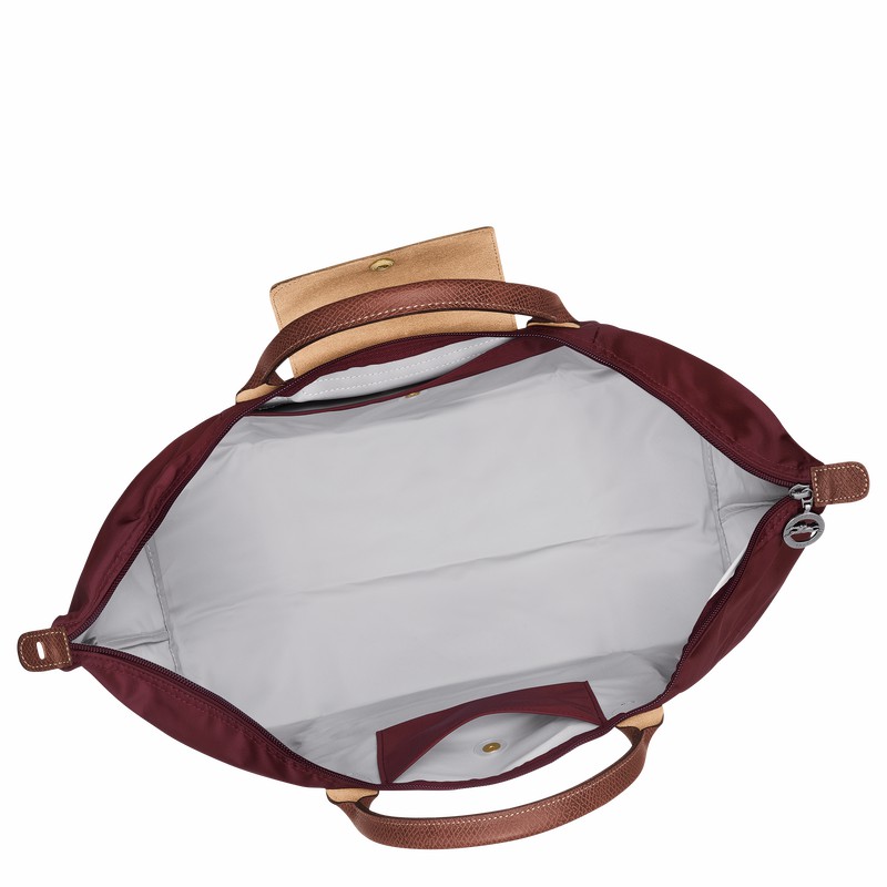 Burgundy Longchamp Le Pliage Original S Travel bag - Recycled canvas UK | L1624089P87-