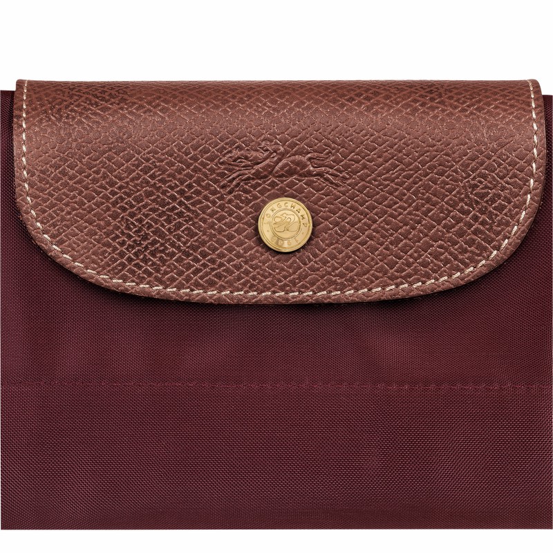 Burgundy Longchamp Le Pliage Original S Travel bag - Recycled canvas UK | L1624089P87-