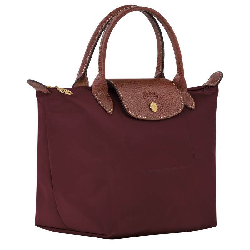 Burgundy Longchamp Le Pliage Original S Handbag - Recycled canvas UK | L1621089P87