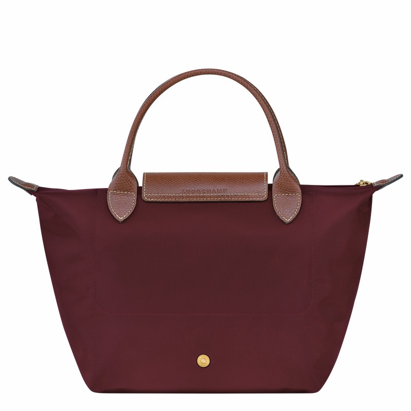 Burgundy Longchamp Le Pliage Original S Handbag - Recycled canvas UK | L1621089P87