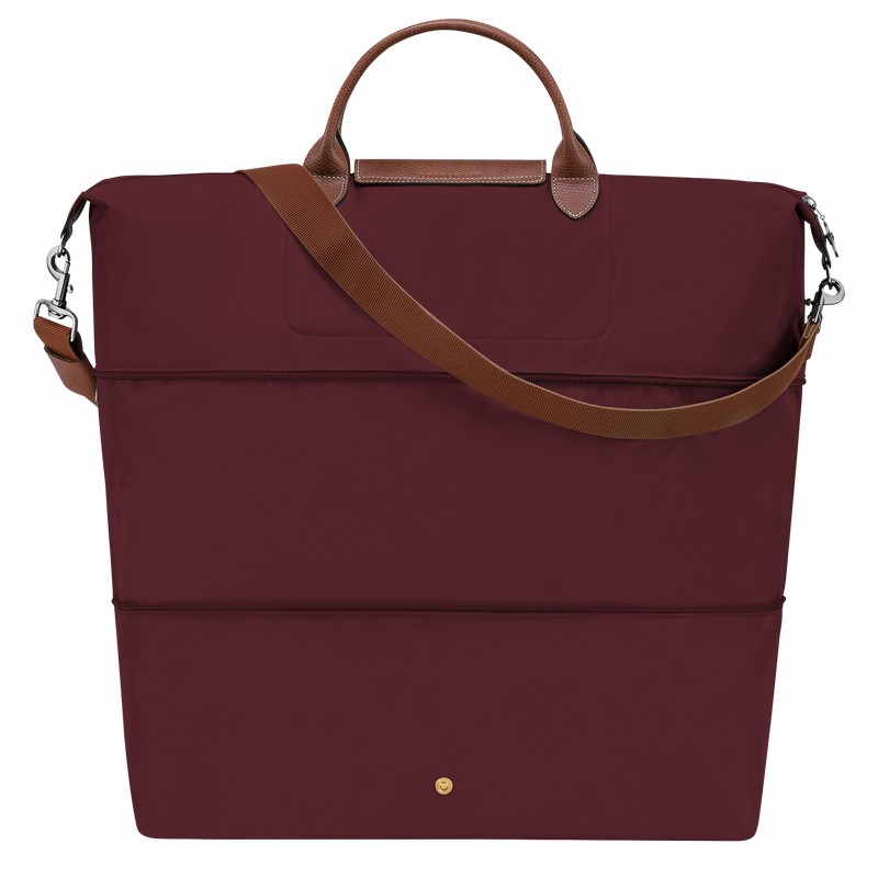 Burgundy Longchamp Le Pliage Original Travel bag expandable - Recycled canvas UK | L1911089P87