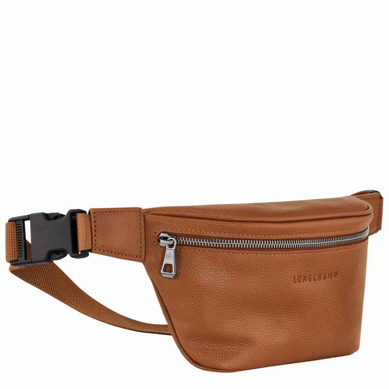 Caramel Longchamp Le FOULONNÉ M Belt bag - Leather UK | 20045021F72-