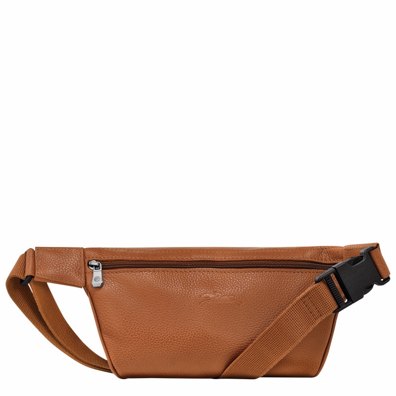 Caramel Longchamp Le FOULONNÉ M Belt bag - Leather UK | 20045021F72-