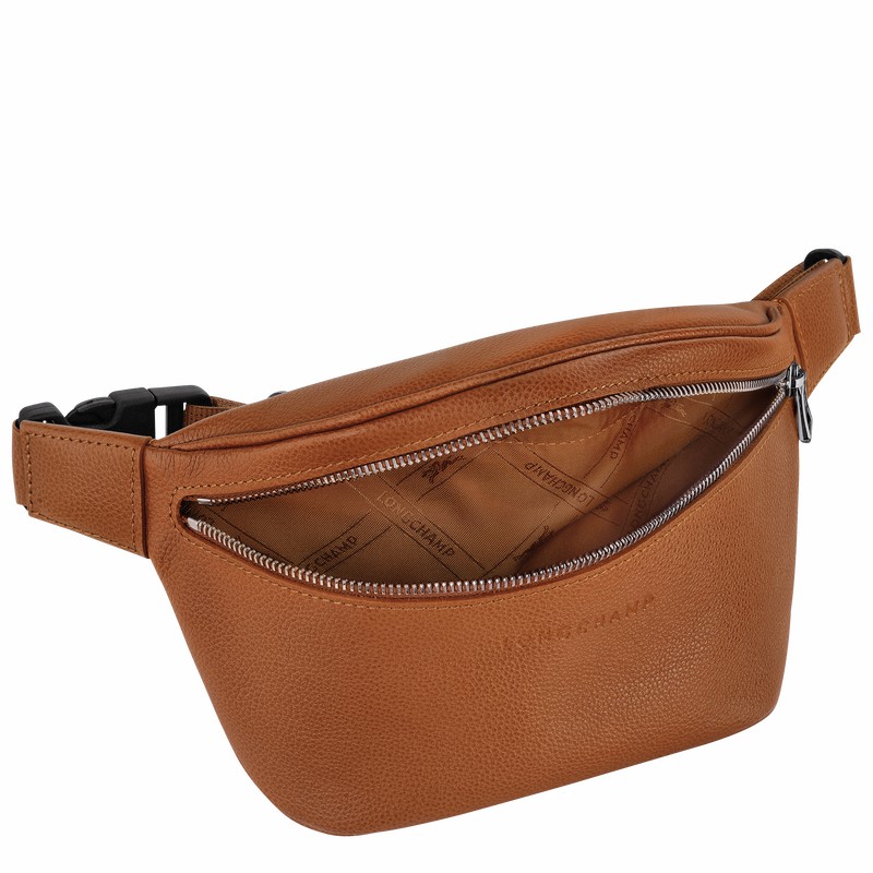 Caramel Longchamp Le FOULONNÉ M Belt bag - Leather UK | 20045021F72-