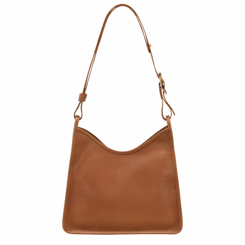 Caramel Longchamp Le FOULONNÉ M Hobo bag - Leather UK | 10155021121