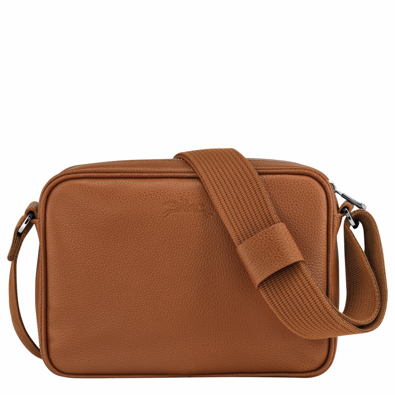 Caramel Longchamp Le FOULONNÉ S Camera bag - Leather UK | 20043021F72