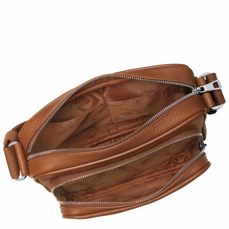 Caramel Longchamp Le FOULONNÉ S Camera bag - Leather UK | 20043021F72