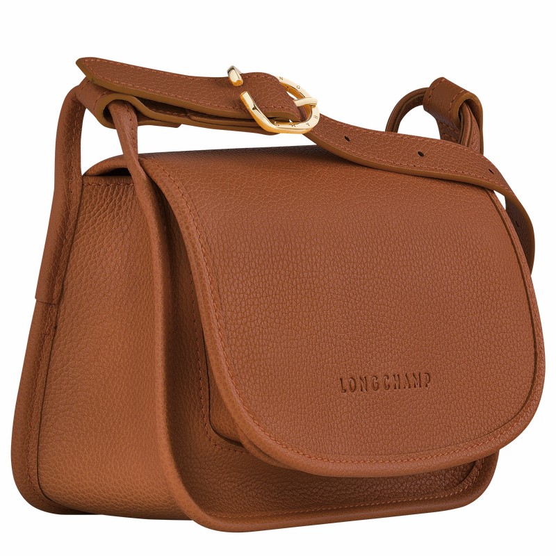 Caramel Longchamp Le FOULONNÉ S Crossbody bag - Leather UK | 10134021121