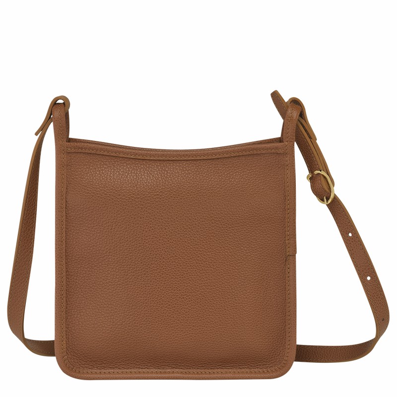 Caramel Longchamp Le FOULONNÉ S Crossbody bag - Leather UK | 10138021121