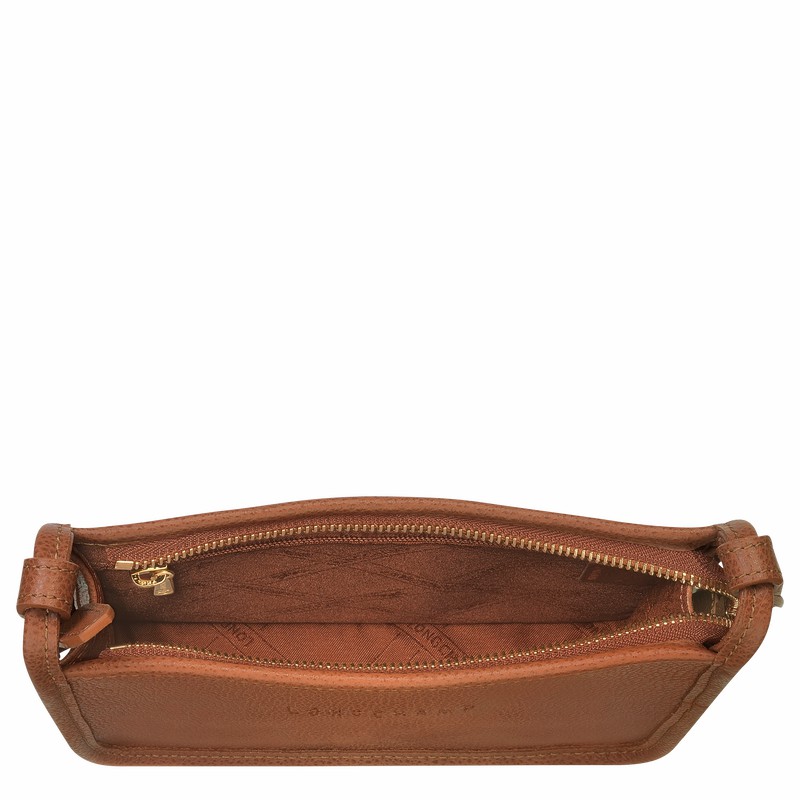 Caramel Longchamp Le FOULONNÉ S Crossbody bag - Leather UK | 10138021121