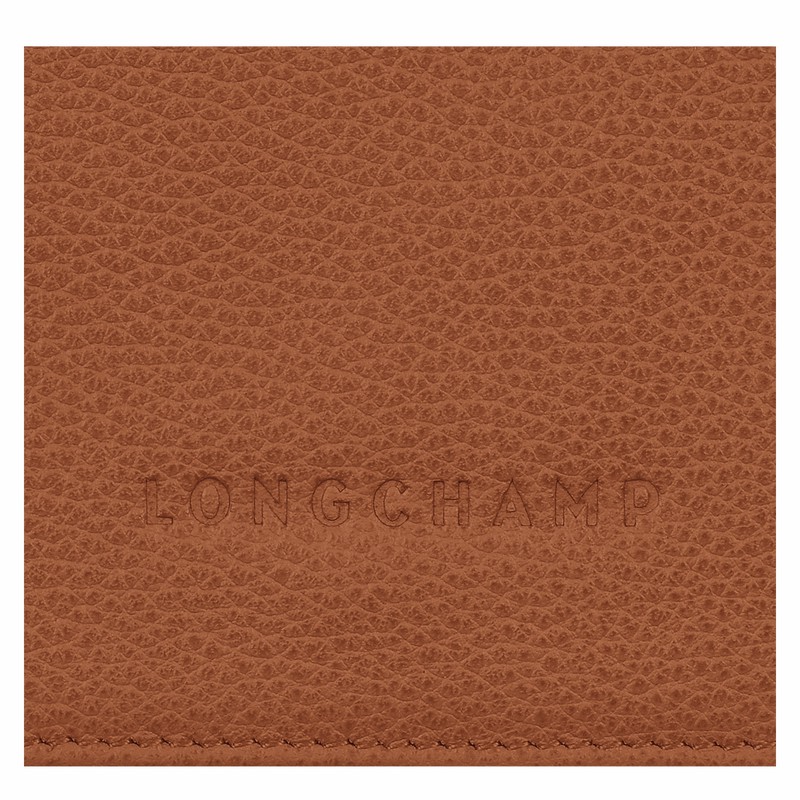 Caramel Longchamp Le FOULONNÉ Wallet - Leather UK | 30021021121-