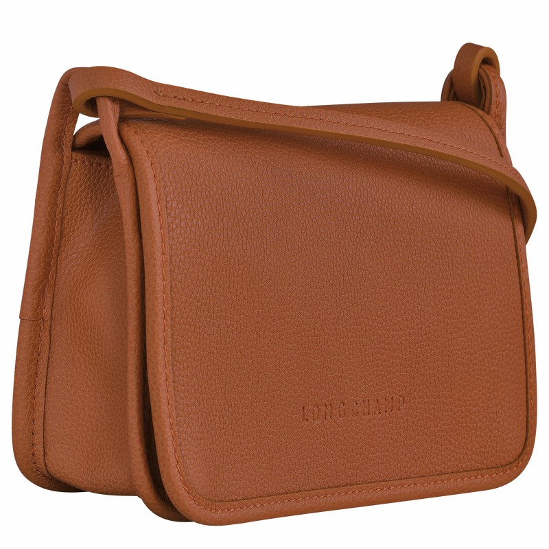 Caramel Longchamp Le FOULONNÉ XS Clutch - Leather UK | 10133021121