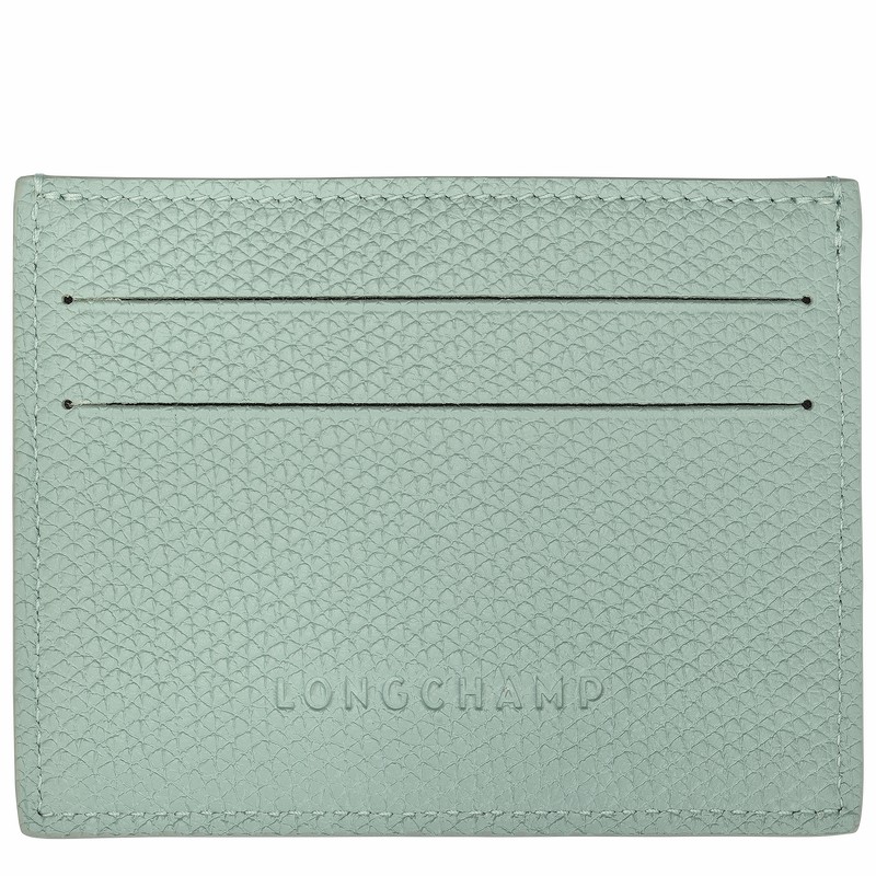 Celadon Longchamp Le Roseau Card holder - Leather UK | L3218HFP282