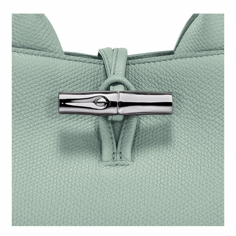 Celadon Longchamp Le Roseau S Handbag - Leather UK | 10280HFP282