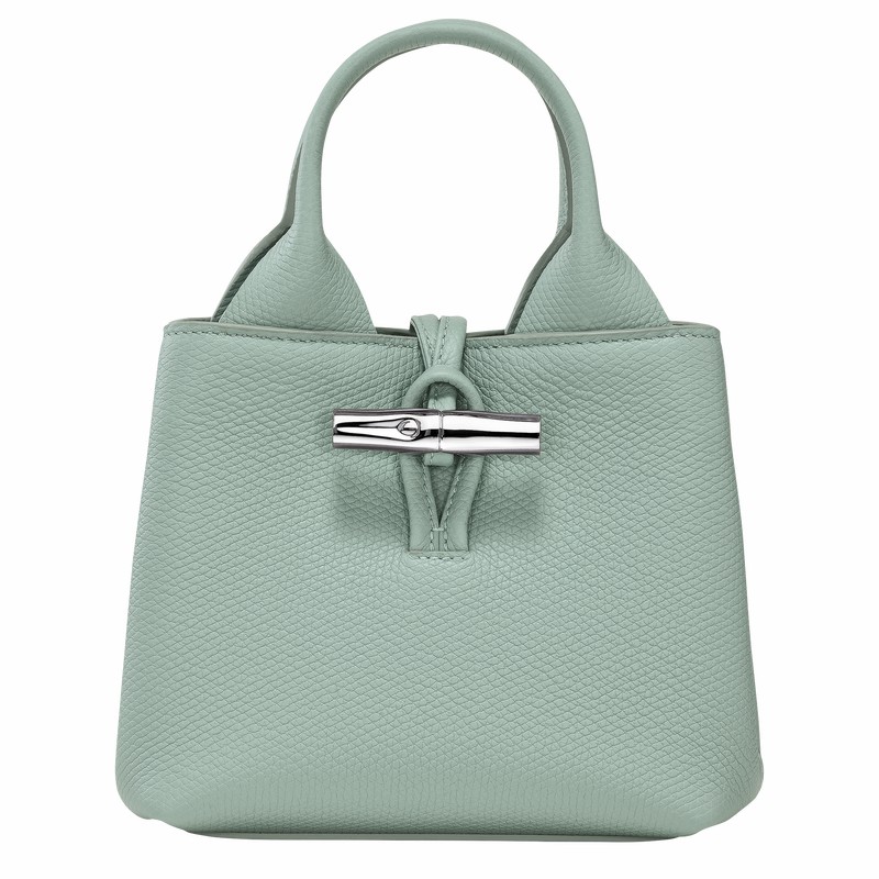 Celadon Longchamp Le Roseau XS Handbag - Leather UK | 10278HFP282