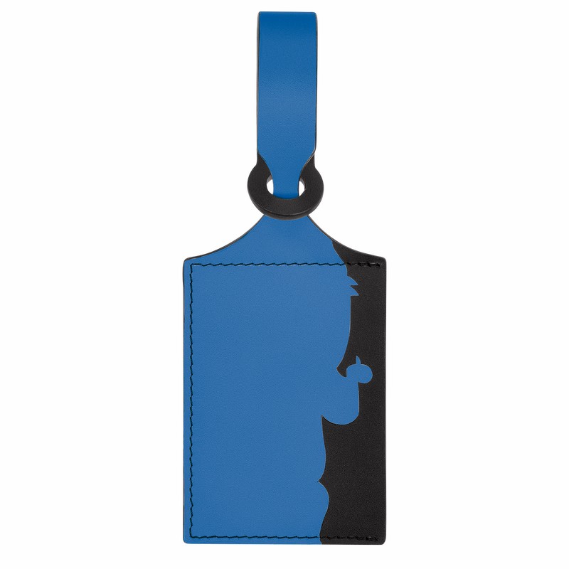 Deep Blue Longchamp LGP Travel Luggage tag - Leather UK | 30028H86487