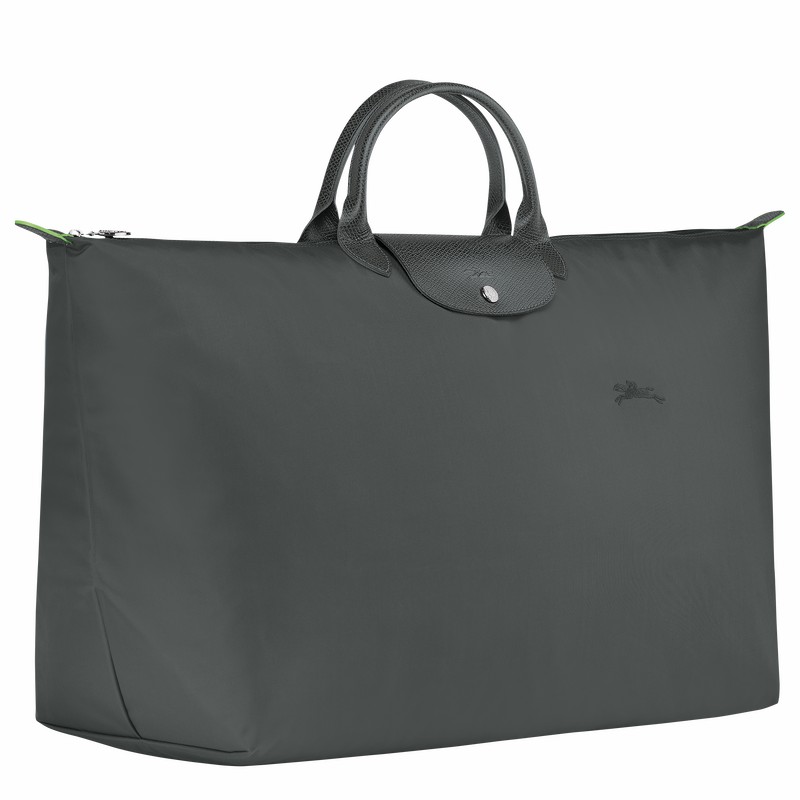 Deep Grey Longchamp Le Pliage Green M Travel bag - Recycled canvas UK | L1625919P66-