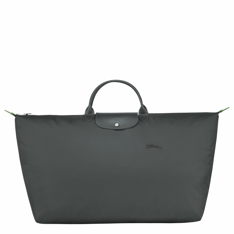 Deep Grey Longchamp Le Pliage Green M Travel bag - Recycled canvas UK | L1625919P66