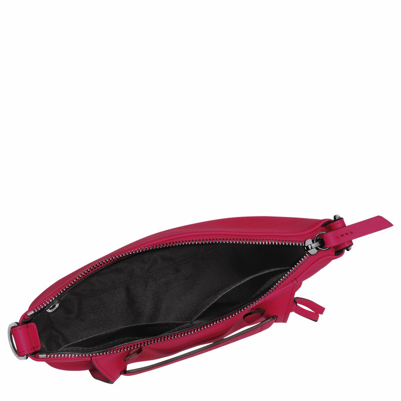 Fuchsia Longchamp 3D S Crossbody bag - Leather UK | 10199HCVJ13