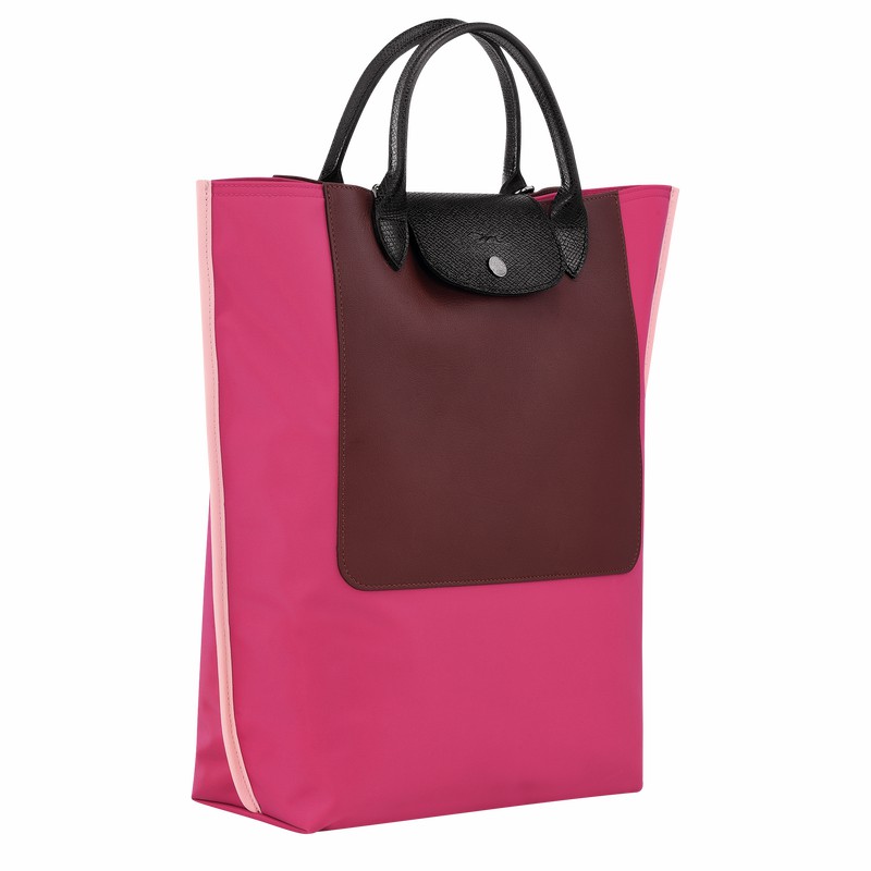 Fuchsia Longchamp Cabas M Tote bag - Canvas UK | 10264093J13