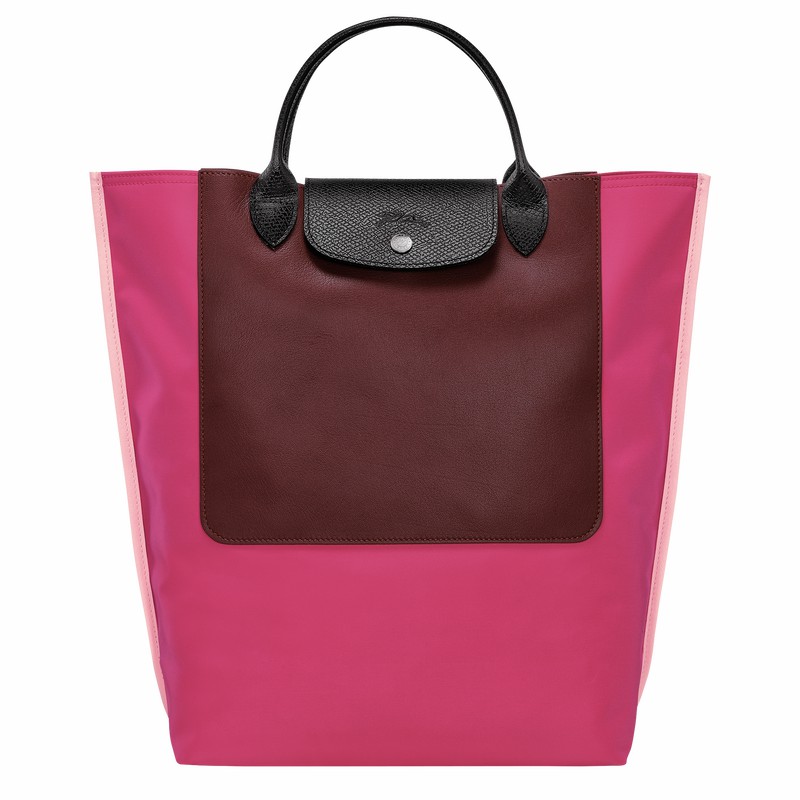 Fuchsia Longchamp Cabas M Tote bag - Canvas UK | 10264093J13