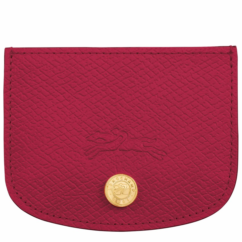 Fuchsia Longchamp ÉPURE Card holder - Leather UK | 30031HYZJ13-