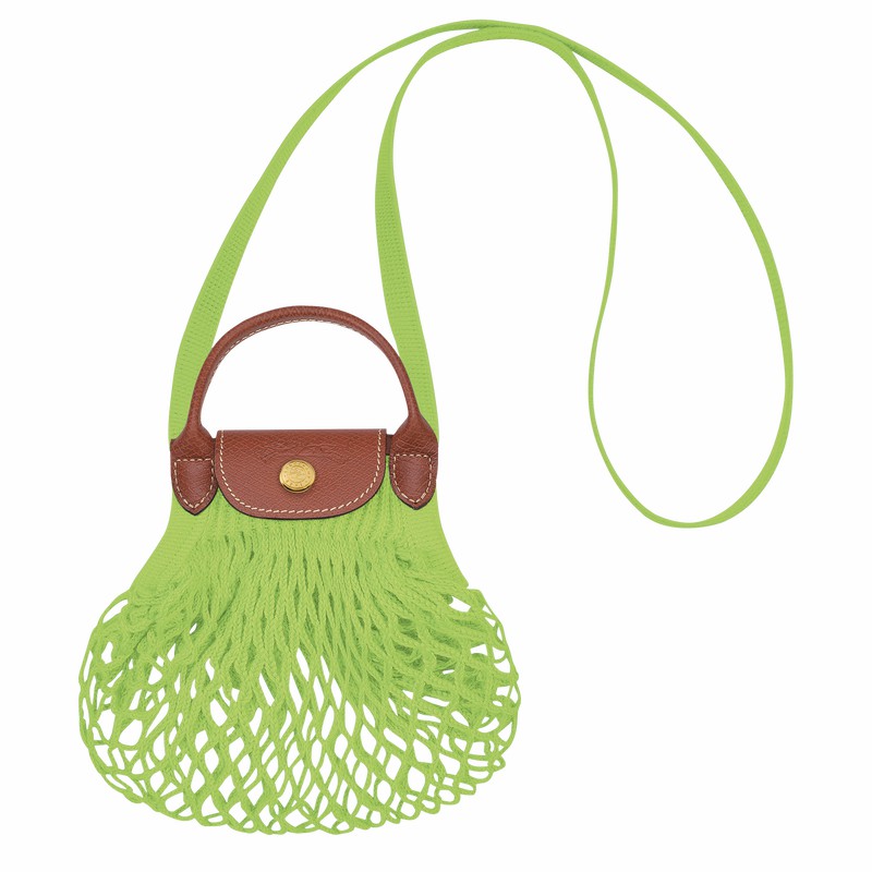 Green Light Longchamp Le Pliage Filet XS Mesh bag - Canvas UK | 10139HVH355