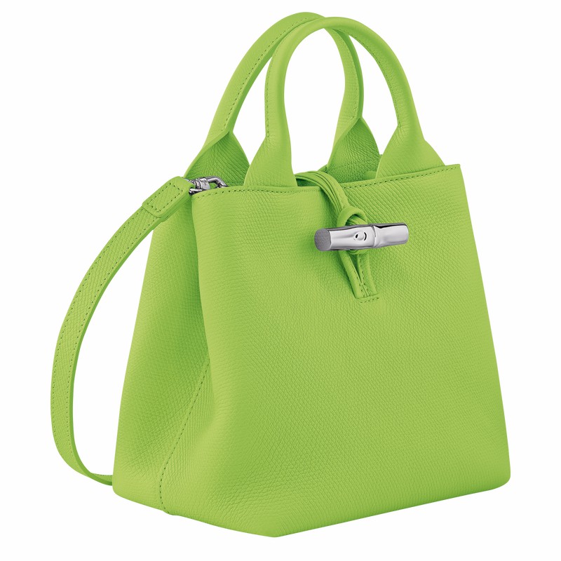 Green Light Longchamp Le Roseau S Handbag - Leather UK | 10273HFP355