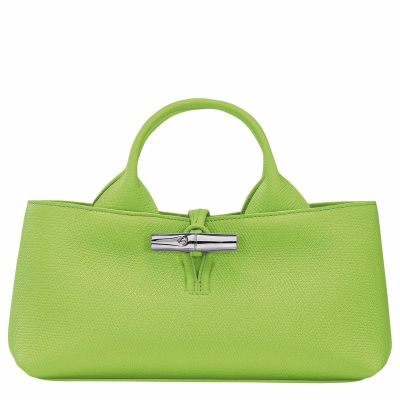 Green Light Longchamp Le Roseau S Handbag - Leather UK | 10280HFP355