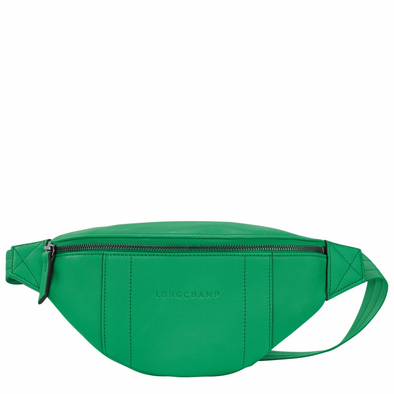 Green Longchamp 3D S Belt bag - Leather UK | 20054HCV129