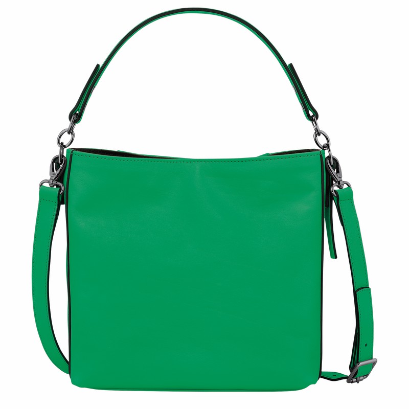 Green Longchamp 3D S Crossbody bag - Leather UK | 10215HCV129