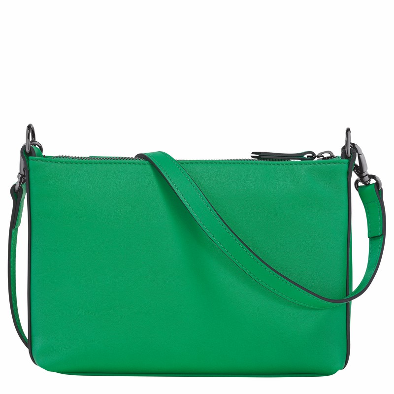 Green Longchamp 3D S Crossbody bag - Leather UK | 10199HCV129