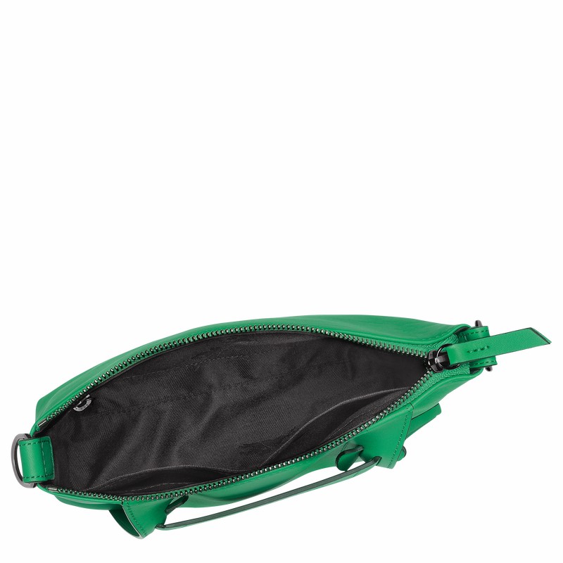 Green Longchamp 3D S Crossbody bag - Leather UK | 10199HCV129